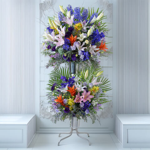 豪華ドライフラワーアレンジメント | 広島花屋オンラインショップ花将