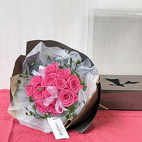 白バラ12本のプリザーブドフラワー | 広島花屋オンラインショップ花将