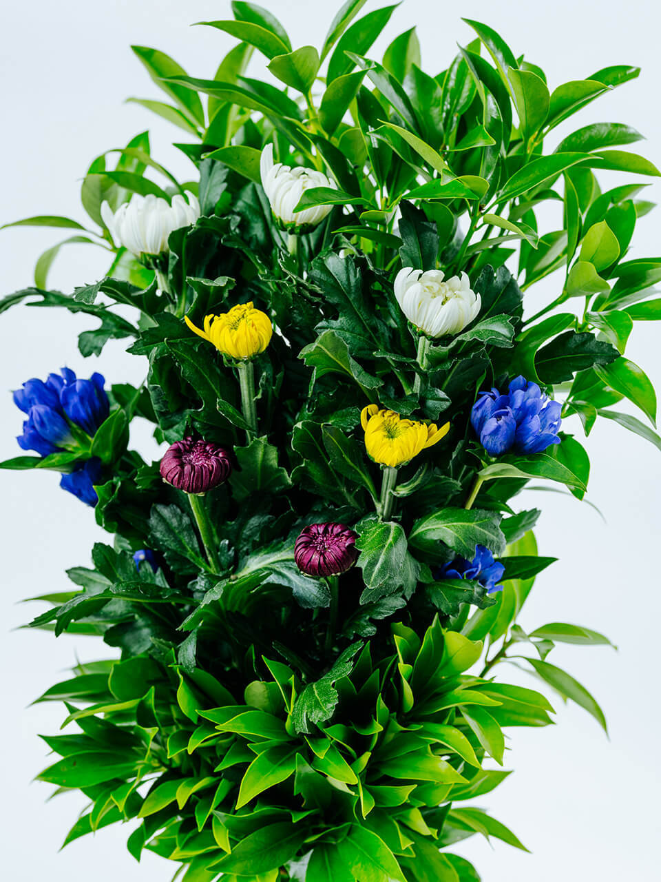 墓用】樒と季節のお花で墓花1対（左右に1つずつ） | 広島花屋