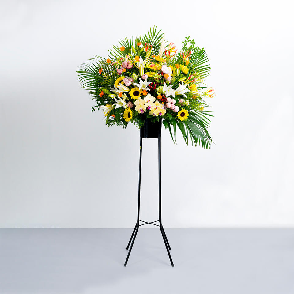 ひまわりのスタンド花 | 広島花屋オンラインショップ花将