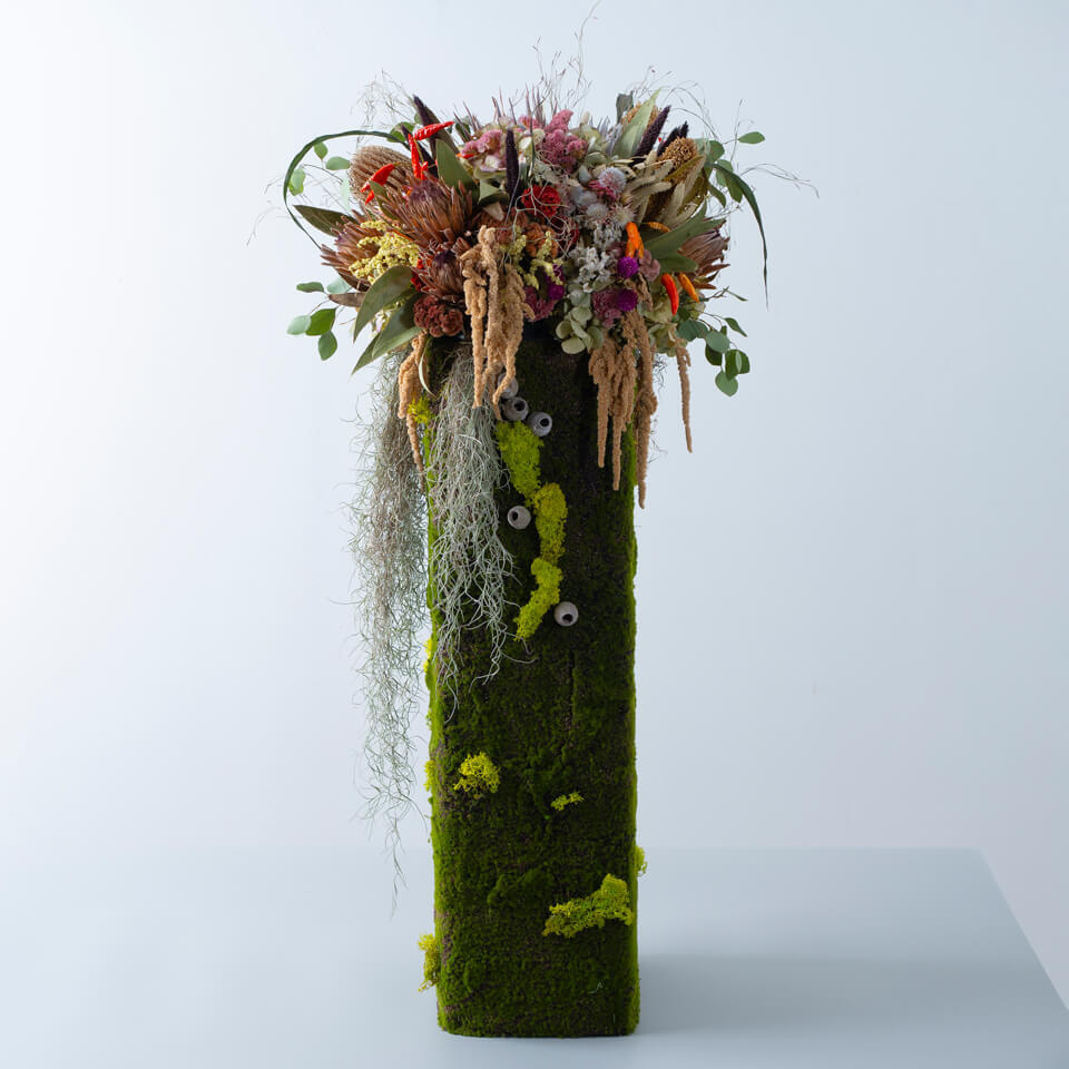 豪華ドライフラワーアレンジメント｜広島花屋オンラインショップ花将