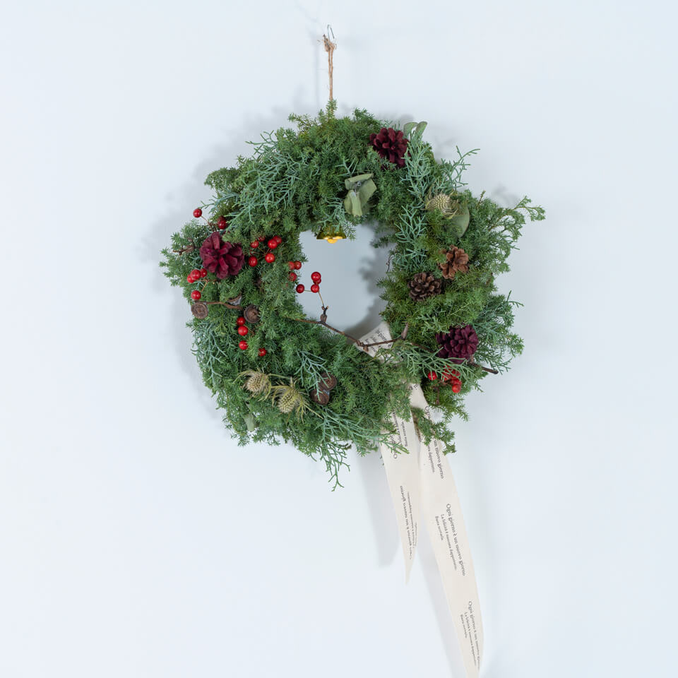 花屋の手作り クリスマスリース2 | 広島花屋オンラインショップ花将