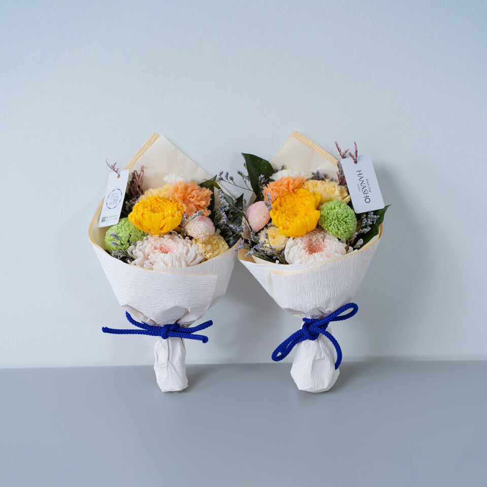 仏壇用 プリザーブドフラワー1対（花瓶なし） | 広島花屋オンライン