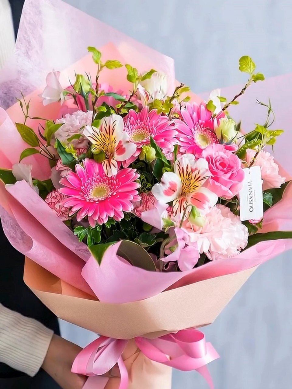 ピンク系 花束 | 広島花屋オンラインショップ花将