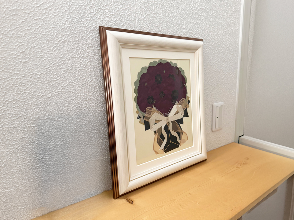 お客様の押し花作品